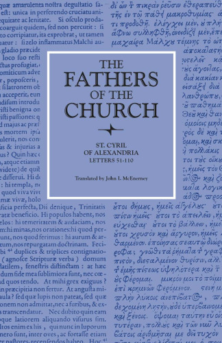 Fathers of the Church: Saint Cyril of Alexandria : Letters 51-110