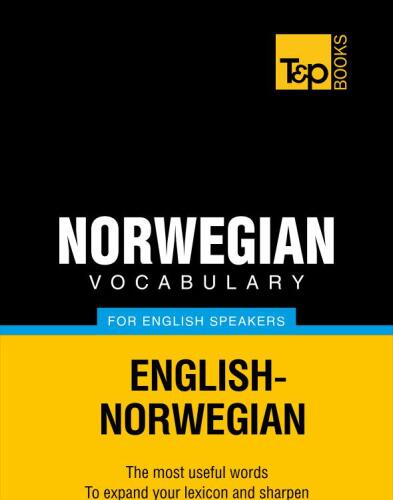 Norwegian vocabulary for English speakers - 3000 words
