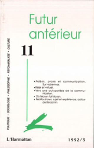 Futur antérieur, numéro 11, 1992