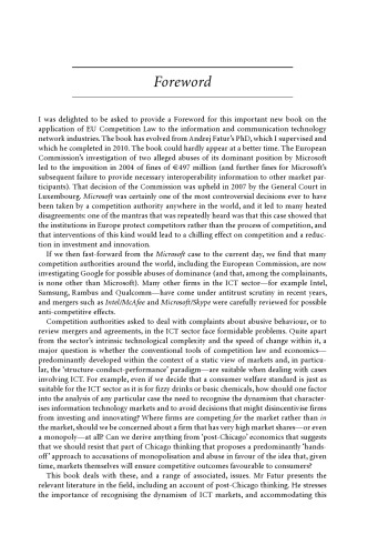 EU Competition Law and the Information and Communication Technology Network Industries: Economic versus Legal Concepts in Pursuit of (Consumer) Welfare
