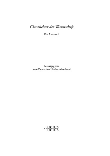 Glanzlichter der Wissenschaft 2004: Ein Almanach