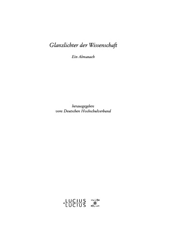 Glanzlichter der Wissenschaft 2014: Ein Almanach