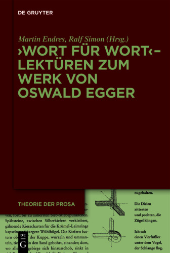 ›Wort für Wort‹ – Lektüren zum Werk von Oswald Egger