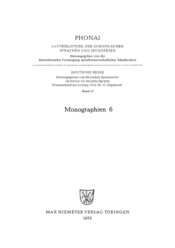 Monographien: 13 Gimmeldingen, Kr. Neustadt an der Weinstraße. Mutterstadt, Kr. Ludwigshafen am Rhein
