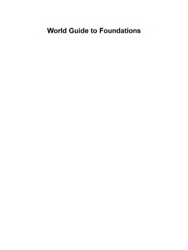 World Guide to Foundations: Volume II Africa / The Americas / Asia and Oceania