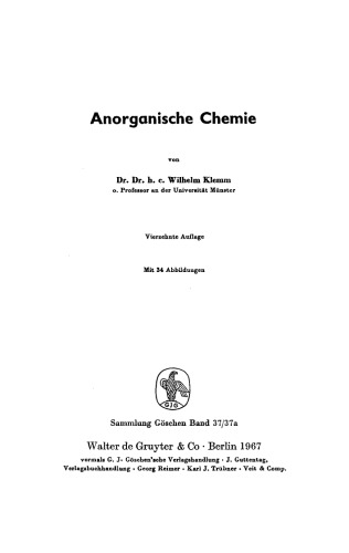 Anorganische Chemie