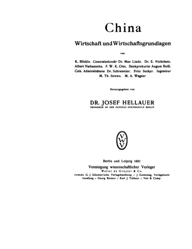 China. Wirtschaft und Wirtschaftsgrundlagen