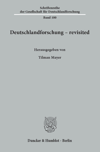 Deutschlandforschung – revisited