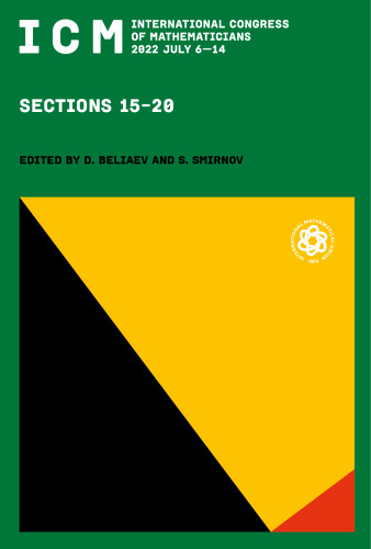 International Congress of Mathematicians 2022 July 6–14 Proceedings: Sections 15-20