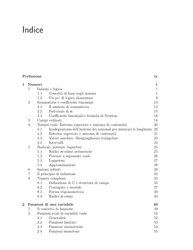 Analisi matematica 1
