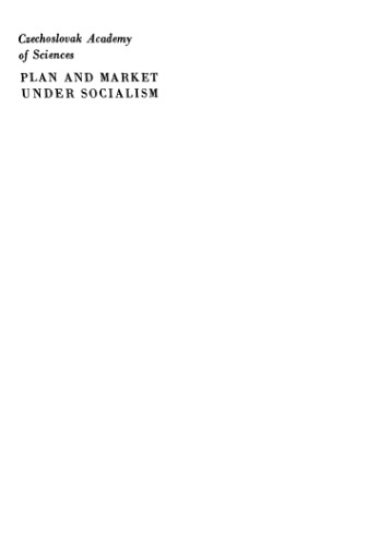 Plan and market under socialism