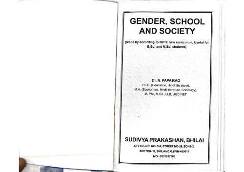 Gender, School and Society