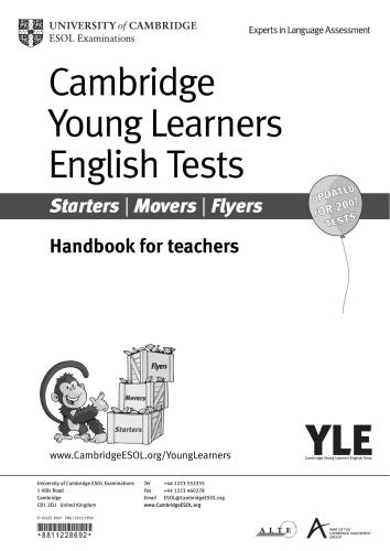 Cambridge Young Learners English Tests - Starters / Movers / Flyers - Handbook for Teachers
